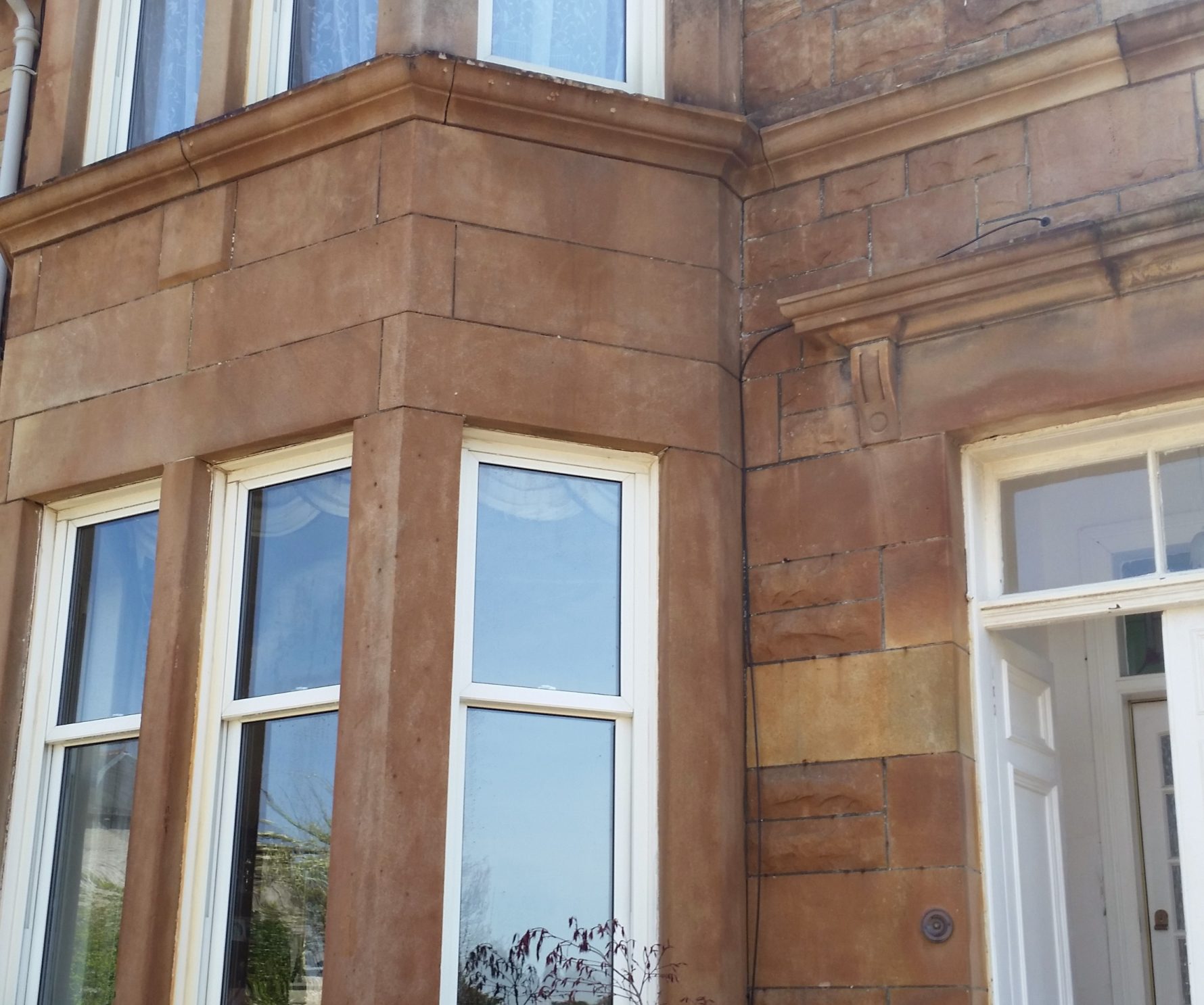 Stone softwashing Glasgow stain removal company