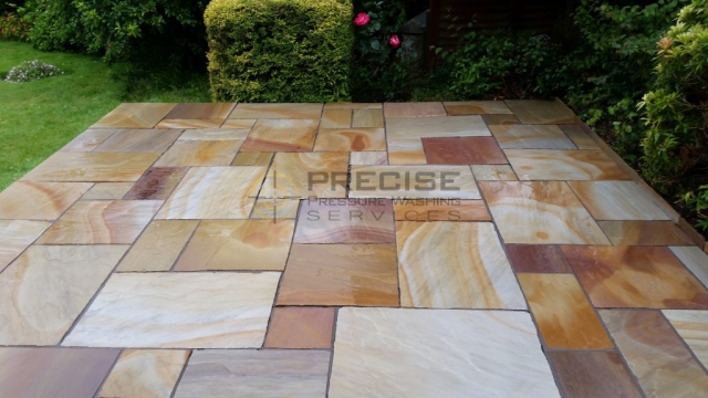 Cleaning sandstone patio Glasgow