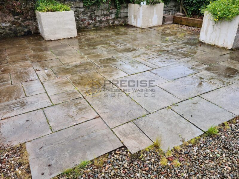 Patio cleaning repointing Glasgow